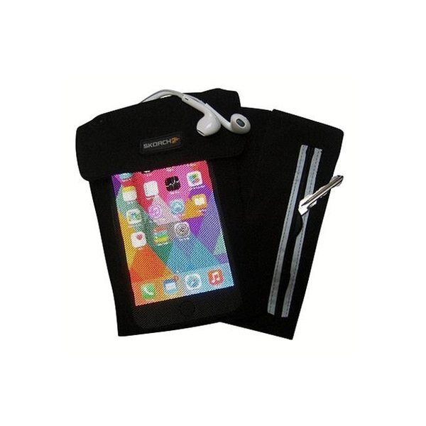 En Route Travelware 134 4.4 x 6 in. Cell Phone Arm Band Mesh Pocket; Black - Large